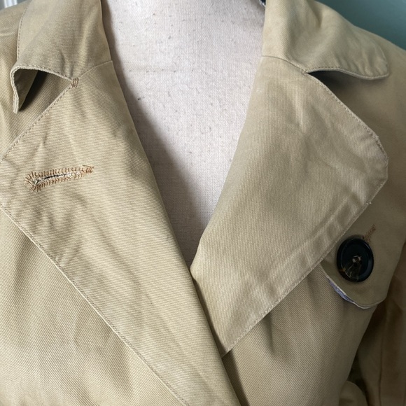 New Women’s Hancy double breasted khaki belted casual trench jacket, Size S - Picture 7 of 8